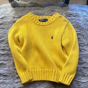 Polo by Ralph Lauren Vibrant Yellow Crew Neck Sweater